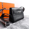 HERMES Kelly Messenger PM Noir PHW