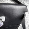 HERMES Kelly Messenger PM Noir PHW