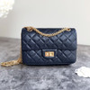 CHANEL Navy Aged Calf Mini 2.55 Reissue Shiny GHW