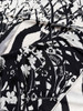 HERMES 'Tyger Tyger' by Alice Shirley Cashmere Silk 140 Shawl Noir/ Blanc/ Gris *New