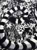 HERMES 'Tyger Tyger' by Alice Shirley Cashmere Silk 140 Shawl Noir/ Blanc/ Gris *New
