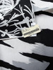 HERMES 'Tyger Tyger' Silk Twill 90 Scarf Noir/ Blanc/ Gris *New
