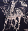 HERMES 'Pirouette au Galop' Cashmere Silk 140 Shawl *New