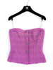 CHANEL 23B Bustier/ Corset Style Tweed Top 36