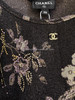 CHANEL 25A Runway Bird & Flower Print Dress 38 *New