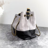 CHANEL Grey Suede 'Coco Base' Small Shopping Tote Bag