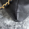 CHANEL Grey Suede 'Coco Base' Small Shopping Tote Bag