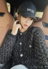 CHANEL 21K Runway Cardigan Black/ Silver 36