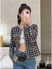 CHANEL 22S Runway Tweed Jacket Black Multicolour 34