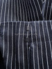 DIOR Cotton/ Silk Twill Striped Skort 38 Navy/ White