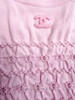 CHANEL 23P Smocked CC Logo Top 34 *New