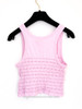 CHANEL 23P Smocked CC Logo Top 34 *New