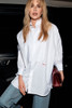 CHANEL 26S Runway Shirt Pearl Buttons 34 *New