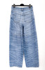 CHANEL 25P Pearl Print Wide Leg Jeans 36