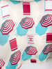 CHANEL 19S Umbrella Print Silk Dress