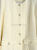 CHANEL 23S Light Yellow Tweed Jacket