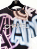 CHANEL 21S Runway Printed Silk Top