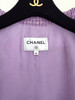 CHANEL 24C Sequined Purple Tweed Vest Jacket 34
