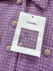 CHANEL 24C Sequined Purple Tweed Vest Jacket 34