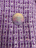 CHANEL 24C Sequined Purple Tweed Vest Jacket 34