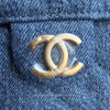 CHANEL Mini 25 Bag Blue Washed Denim Gold Hw *New