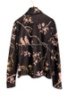 CHANEL 25A Bird & Flower Chinoiserie Motif Pullover Top 34 *New