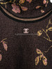 CHANEL 25A Bird & Flower Chinoiserie Motif Pullover Top 34 *New