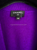 CHANEL 22A Cashmere Cardigan Jewel Buttons Purple 38