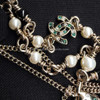 CHANEL VVIP Exclusive 26C Deer Necklace Pearls Crystals *New