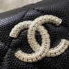 CHANEL 25A Quilted Mini Hobo Black Caviar GHW *New