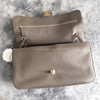 CHANEL Maxi Flap 32 Dk Khaki Gold Hw *New