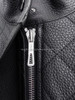 HERMES Quilted Deerskin Leather Jacket