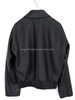 HERMES Deerskin Leather Short Jacket