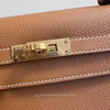 HERMES Kelly 25 Sellier Gold Epsom GHW