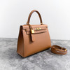 HERMES Kelly 25 Sellier Gold Epsom GHW