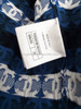 CHANEL 19P CC Short Sleeve Cropped Cardigan 36 Dk Blue
