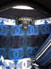 CHANEL 19P CC Short Sleeve Cropped Cardigan 36 Dk Blue