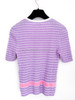 CHANEL 24P Striped CC Logo Top 34 Purple/ White/ Pink