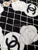 CHANEL CC Camélia Silk Twill Scarf