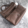CHANEL Maxi Flap 32 Lt Brown Silver Hw *New