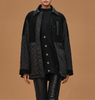 HERMES 2026 FW Mixed Leather Coat *New