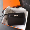 HERMES Kelly Dépêches 25 Box Calf Noir PHW W *New