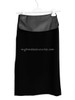 HERMES 2022 FW Runway Skirt Leather Basque 36 *New