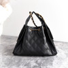 CHANEL Small 25 Bag Black Caviar GHW