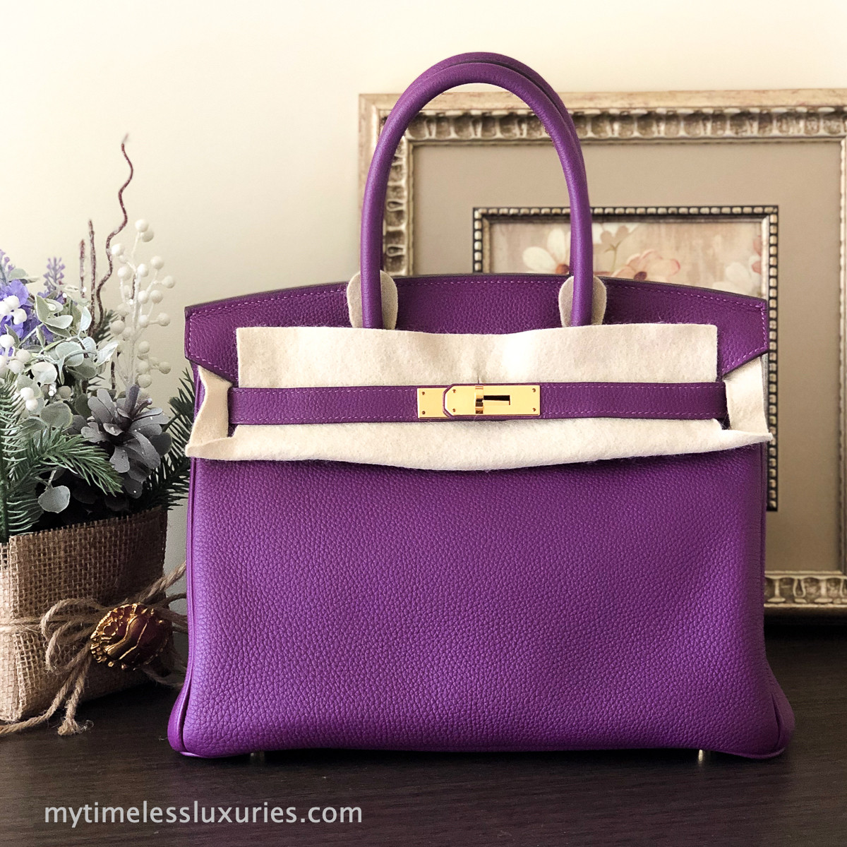 HERMES アヴァロン HERMES Birkin 30 HSS Special Order Anemone Togo Gold Hw A/ 2017
