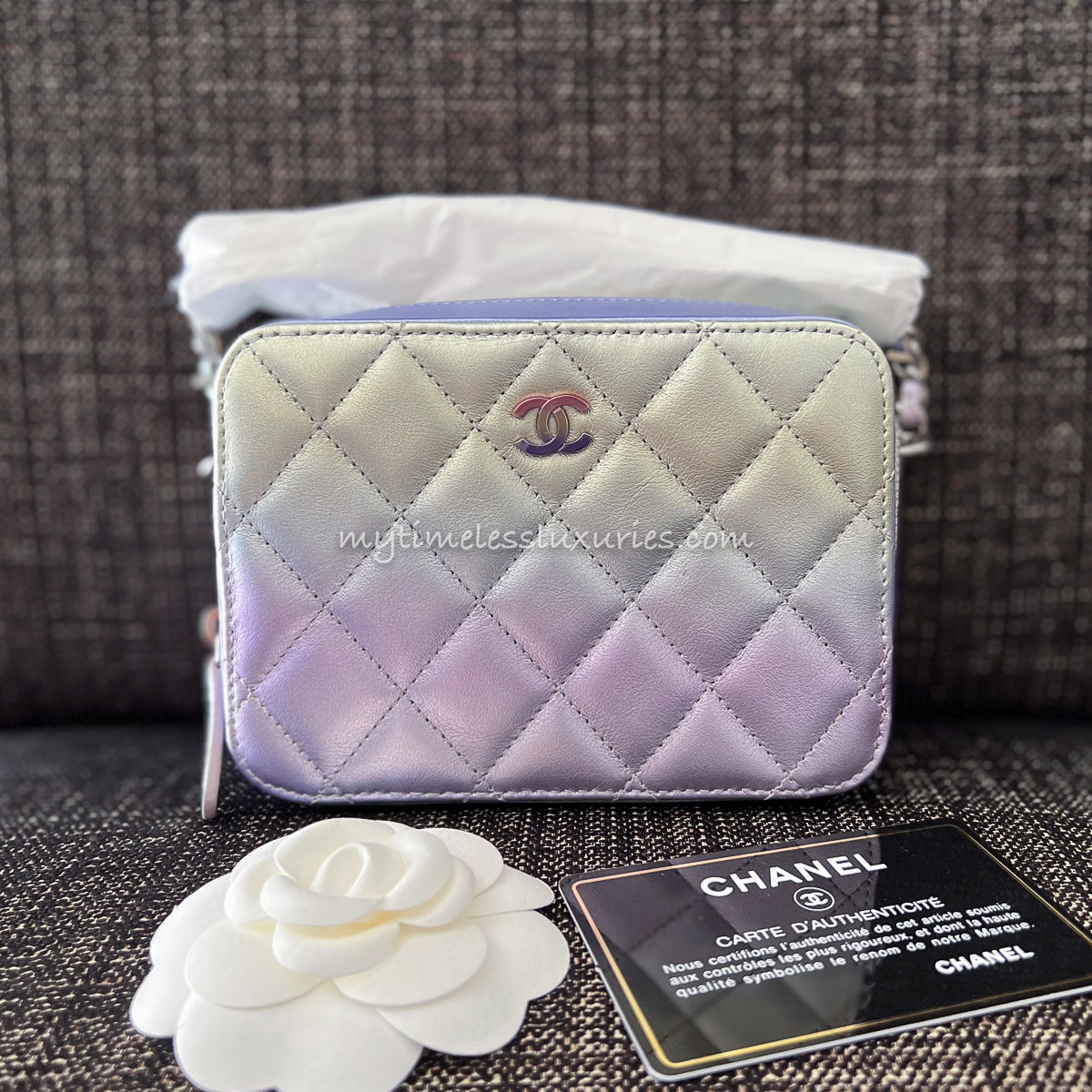 CHANEL 21K Rainbow Gradient Camera Case *New - Timeless Luxuries