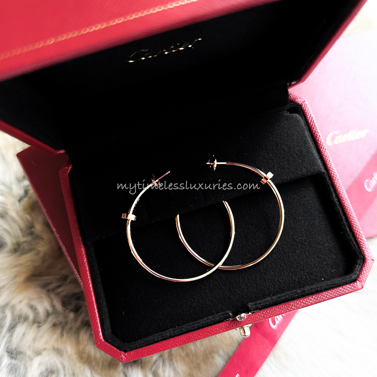 CARTIER 2022 JUC Juste un Clou Earrings 18K RG - Timeless