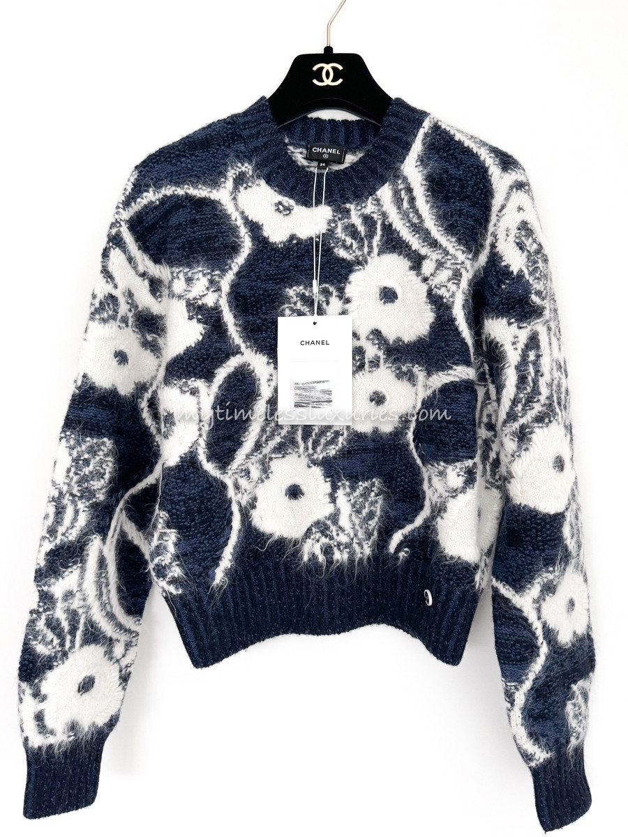 CHANEL 22B Camélia Knit Pullover 34 *New - Timeless Luxuries