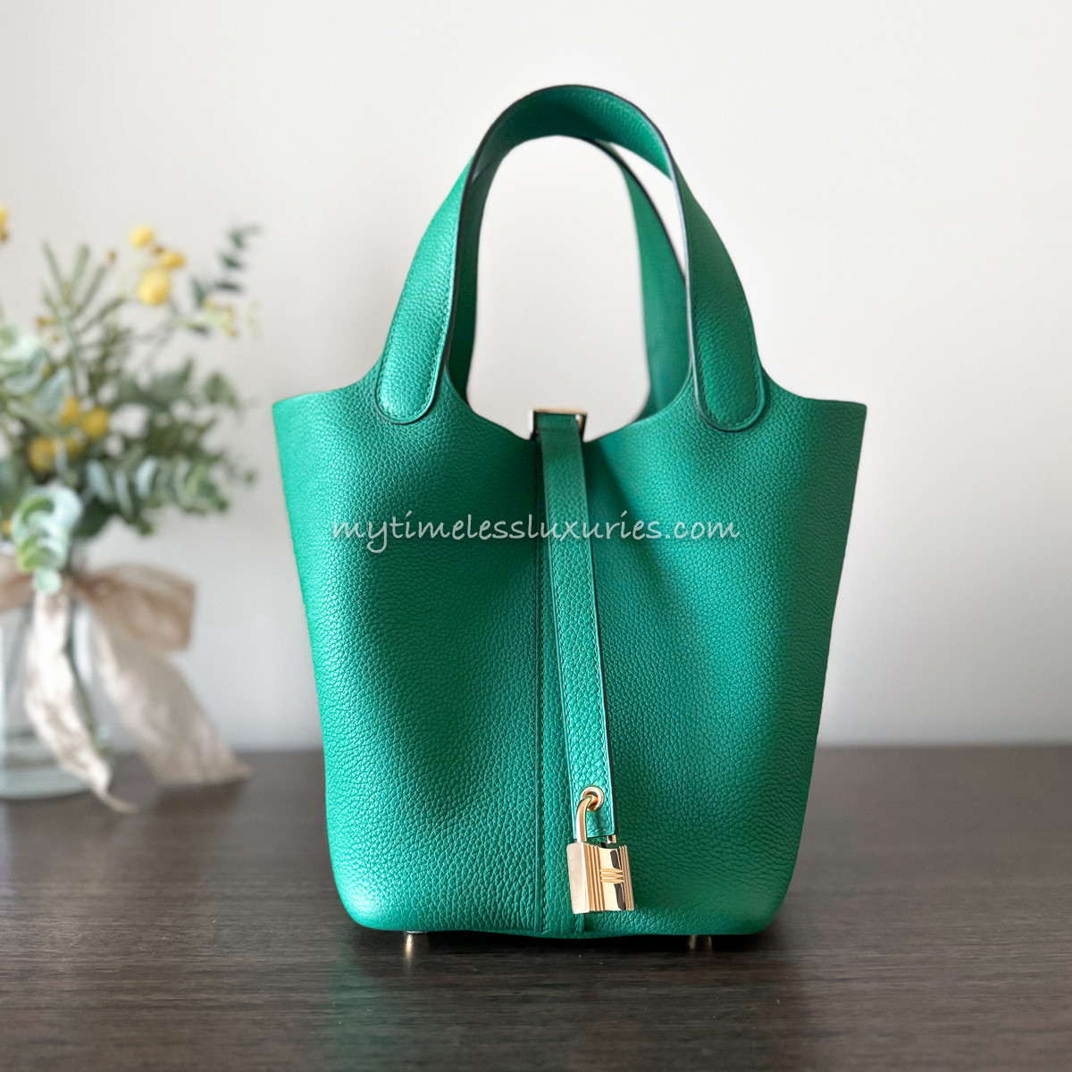 HERMES Picotin 18 Vert Jade GHW U *New - Timeless Luxuries
