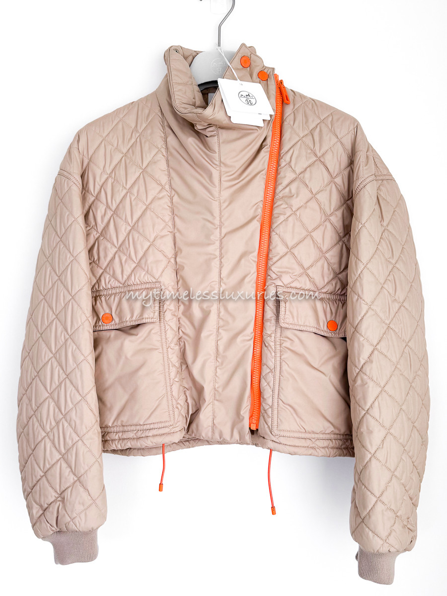 HERMES 2023 Quilted Puffer Sport Jacket 38 - Timeless Luxuries